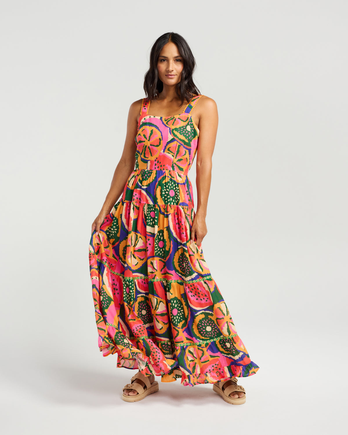 Rochelle Dress- Carnival Print