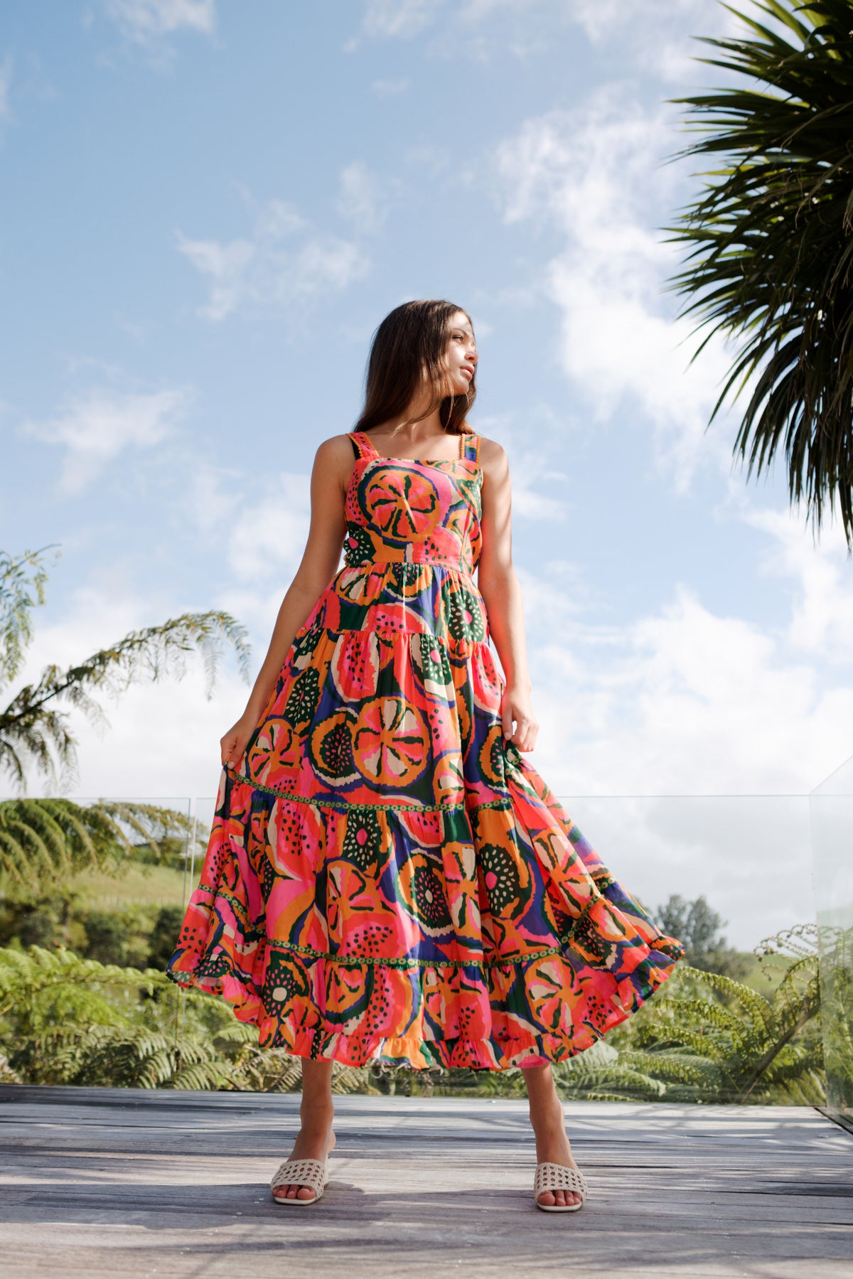 Rochelle Dress- Carnival Print