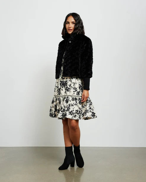 Vintage Fur Jacket -Black