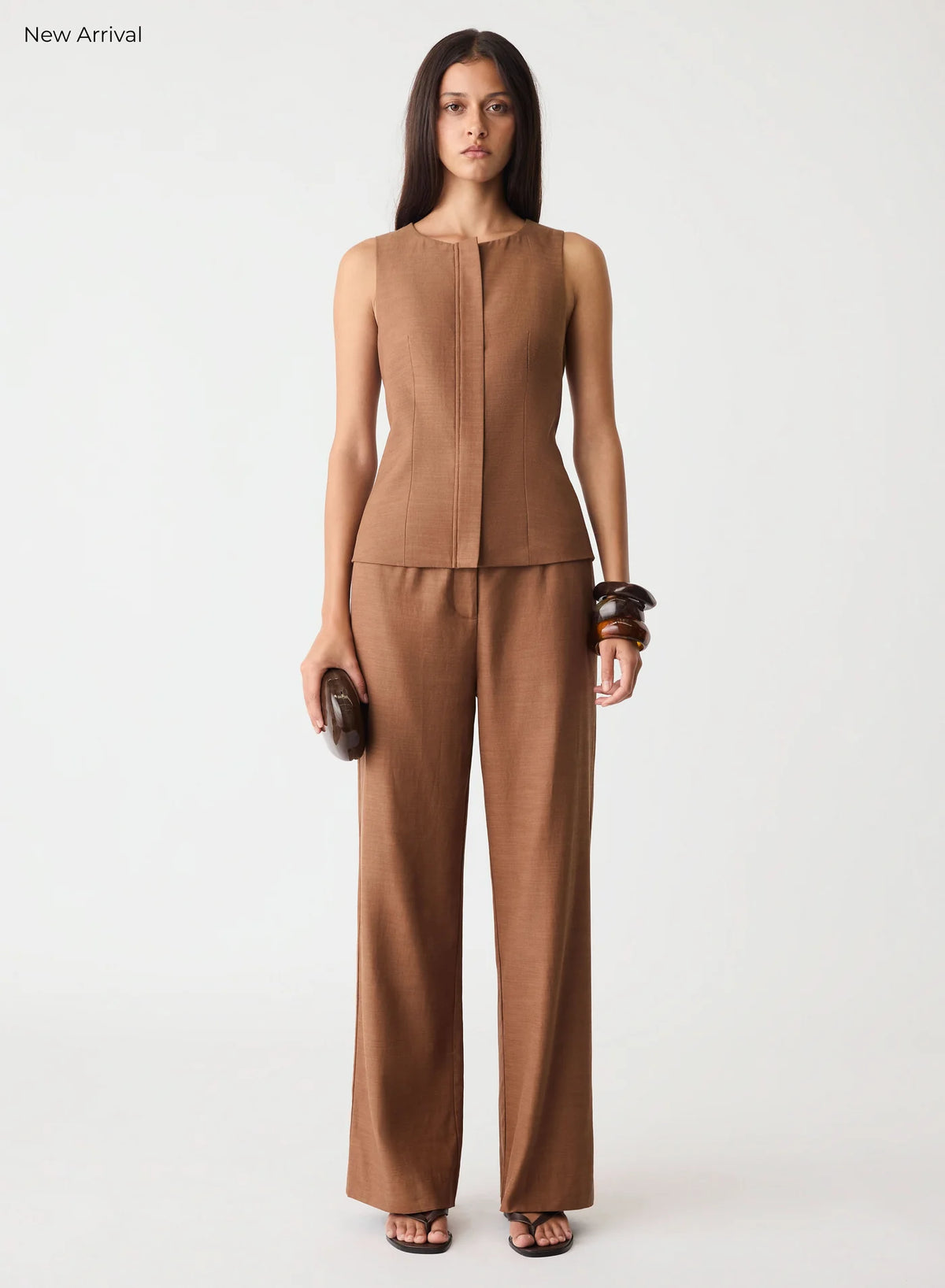 Paragon Zip Top-Brown