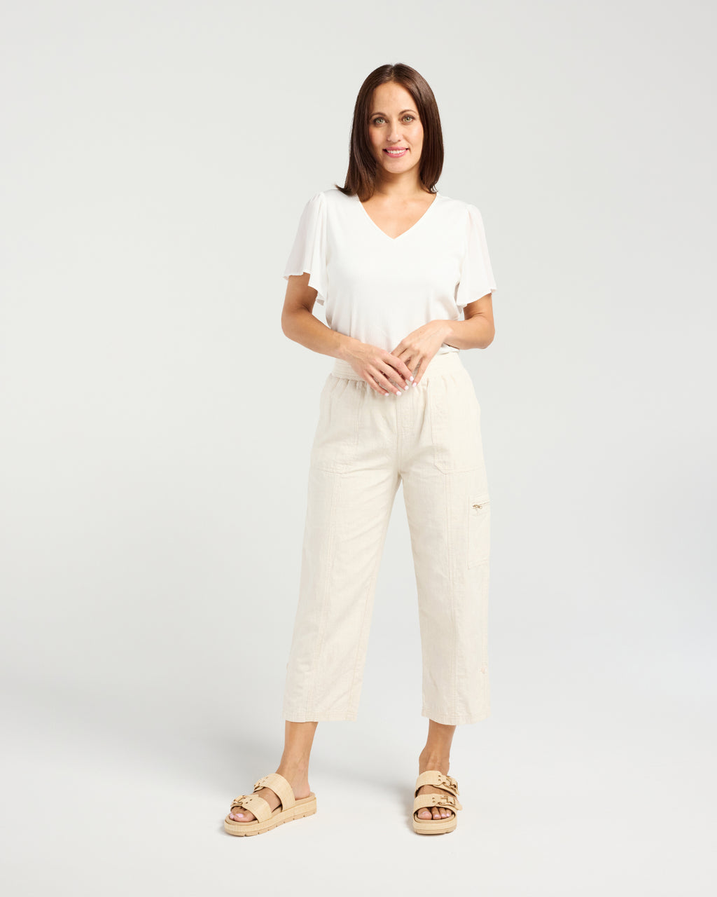 Rhea Pant- Natural
