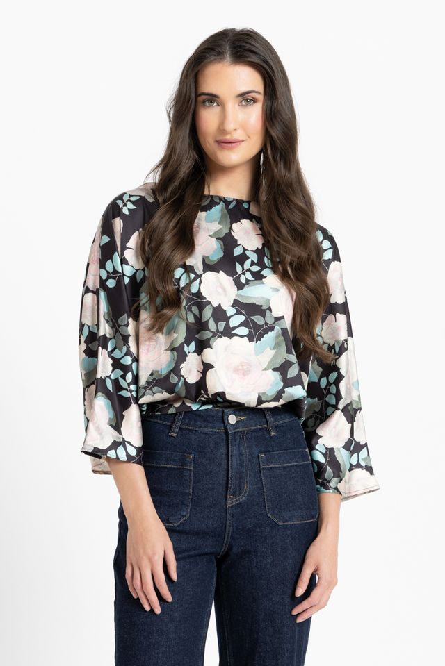 Scalloped Blouse-Spring Satin