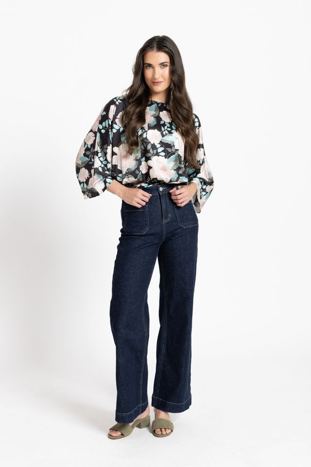 Scalloped Blouse-Spring Satin