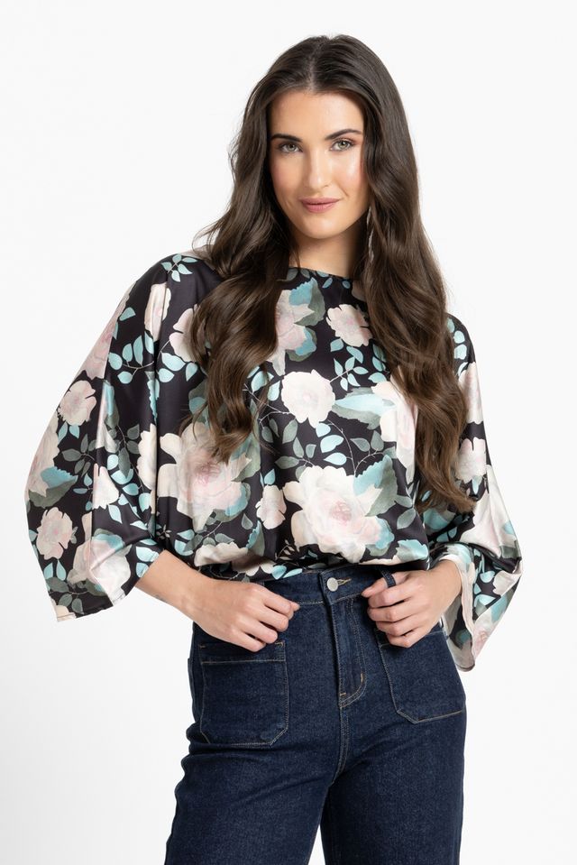 Scalloped Blouse-Spring Satin