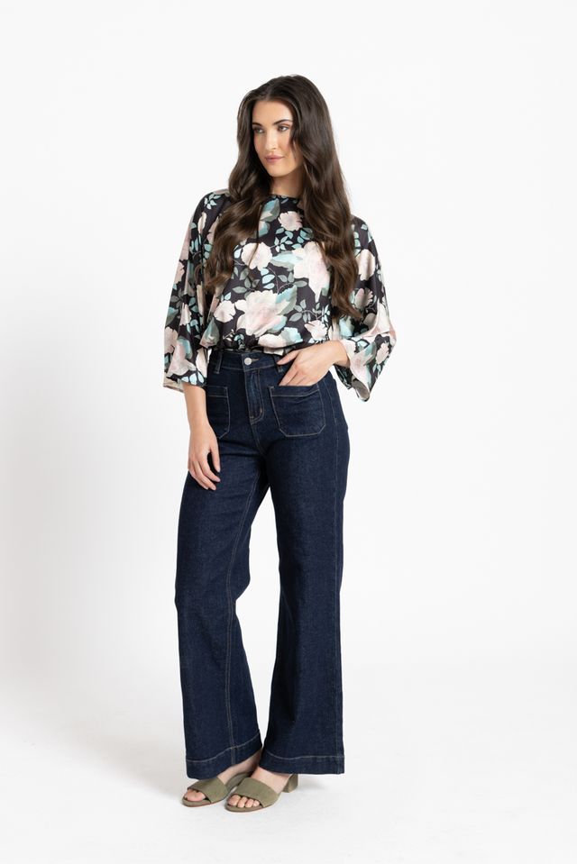 Scalloped Blouse-Spring Satin