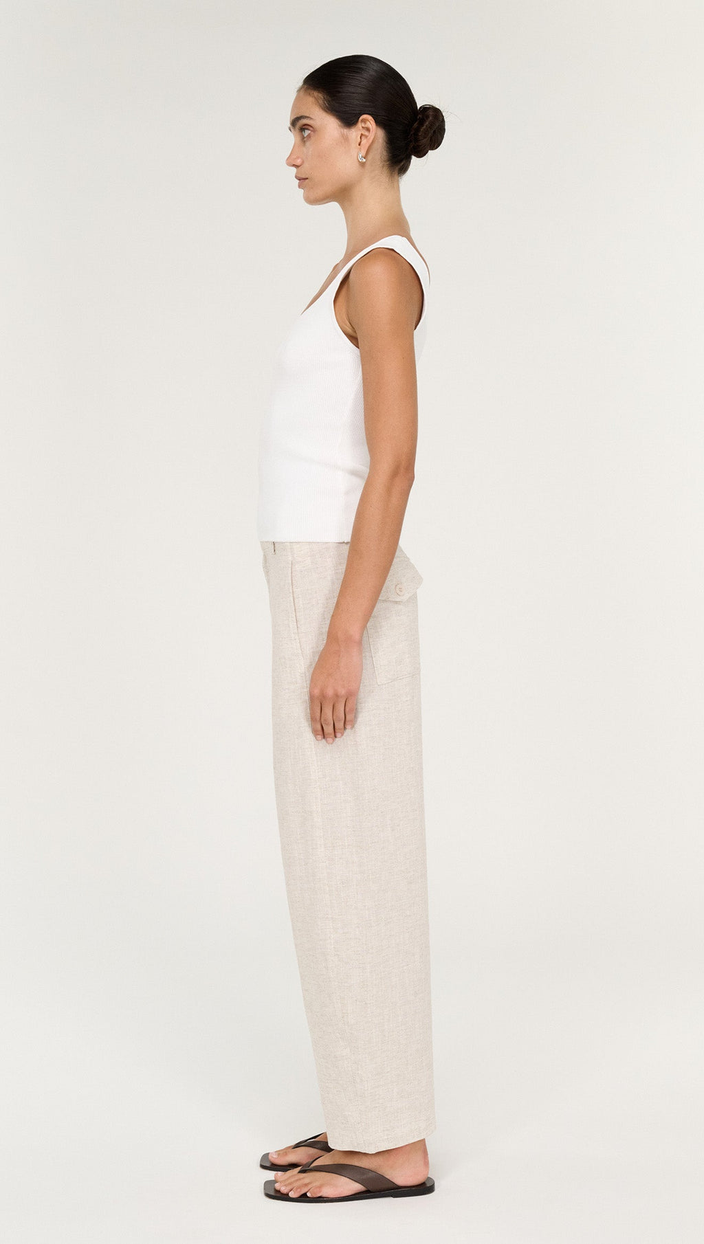 Neve Linen Barrell Leg Pant
