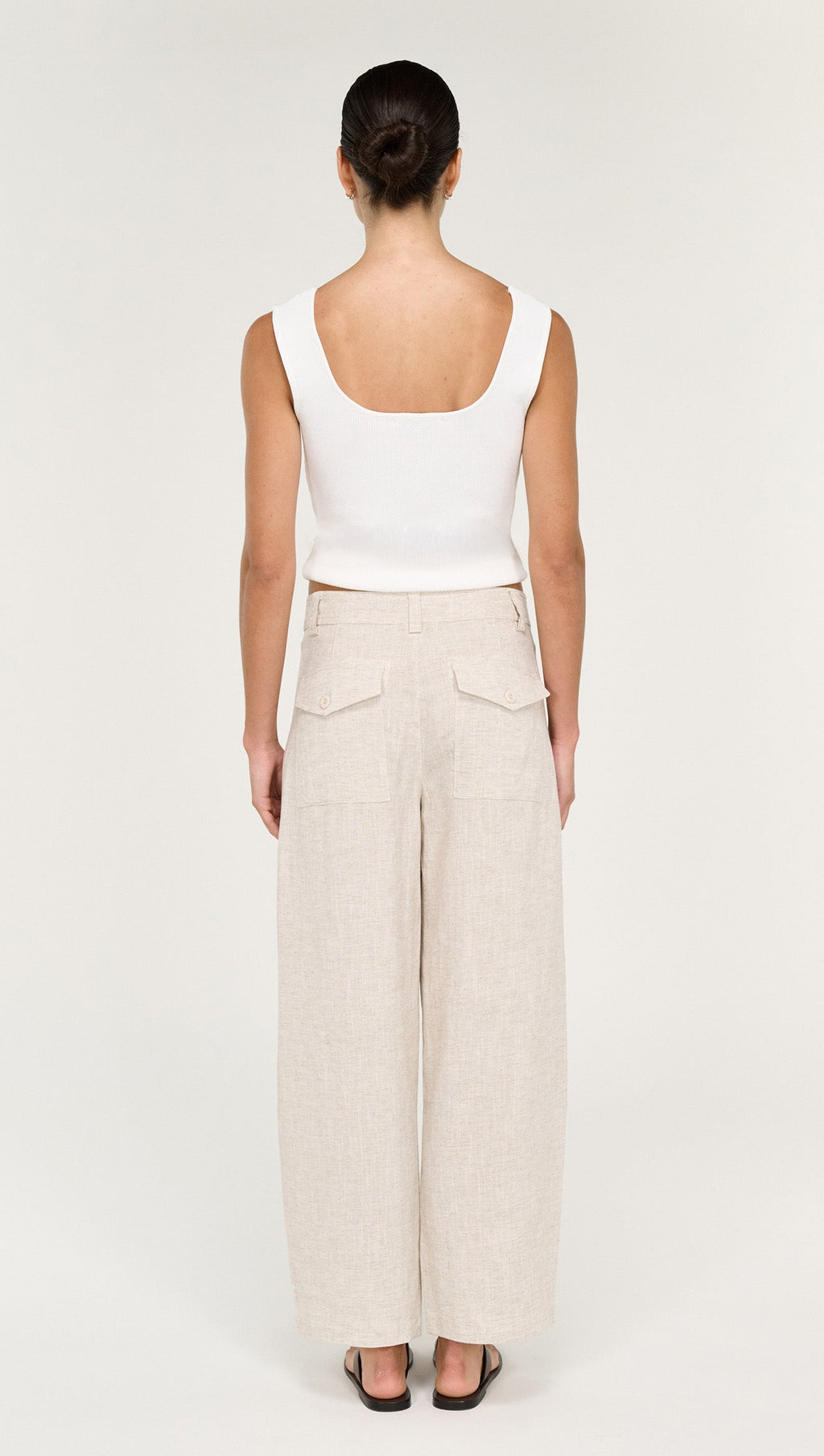 Neve Linen Barrell Leg Pant