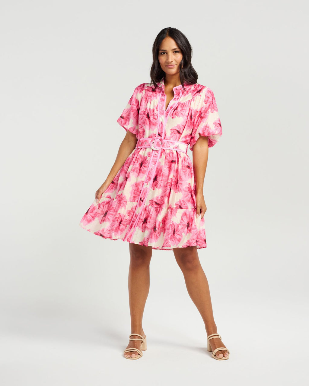 Addie Dress-Pink Bloom