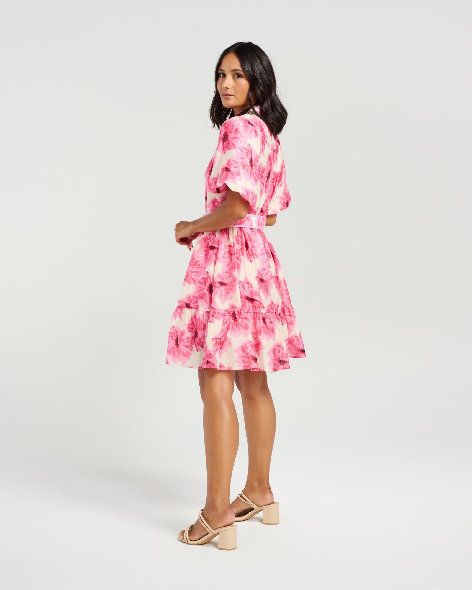 Addie Dress-Pink Bloom