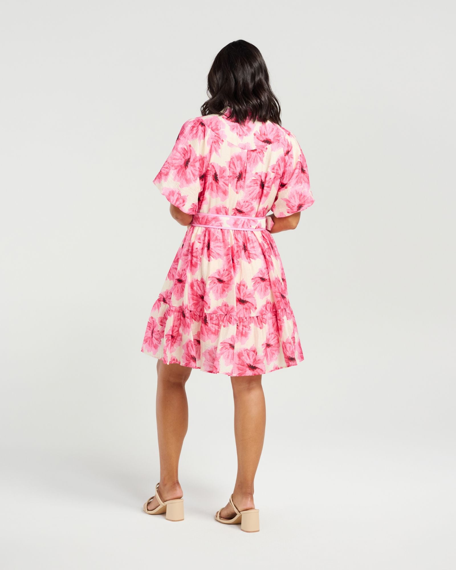 Addie Dress-Pink Bloom