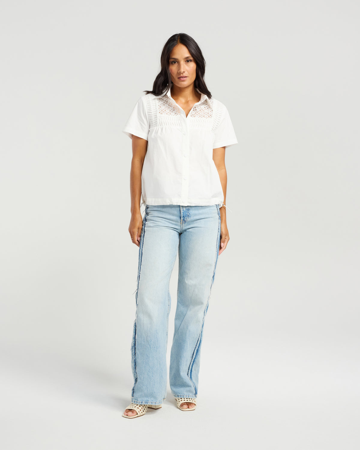 Rosa Shirt-White