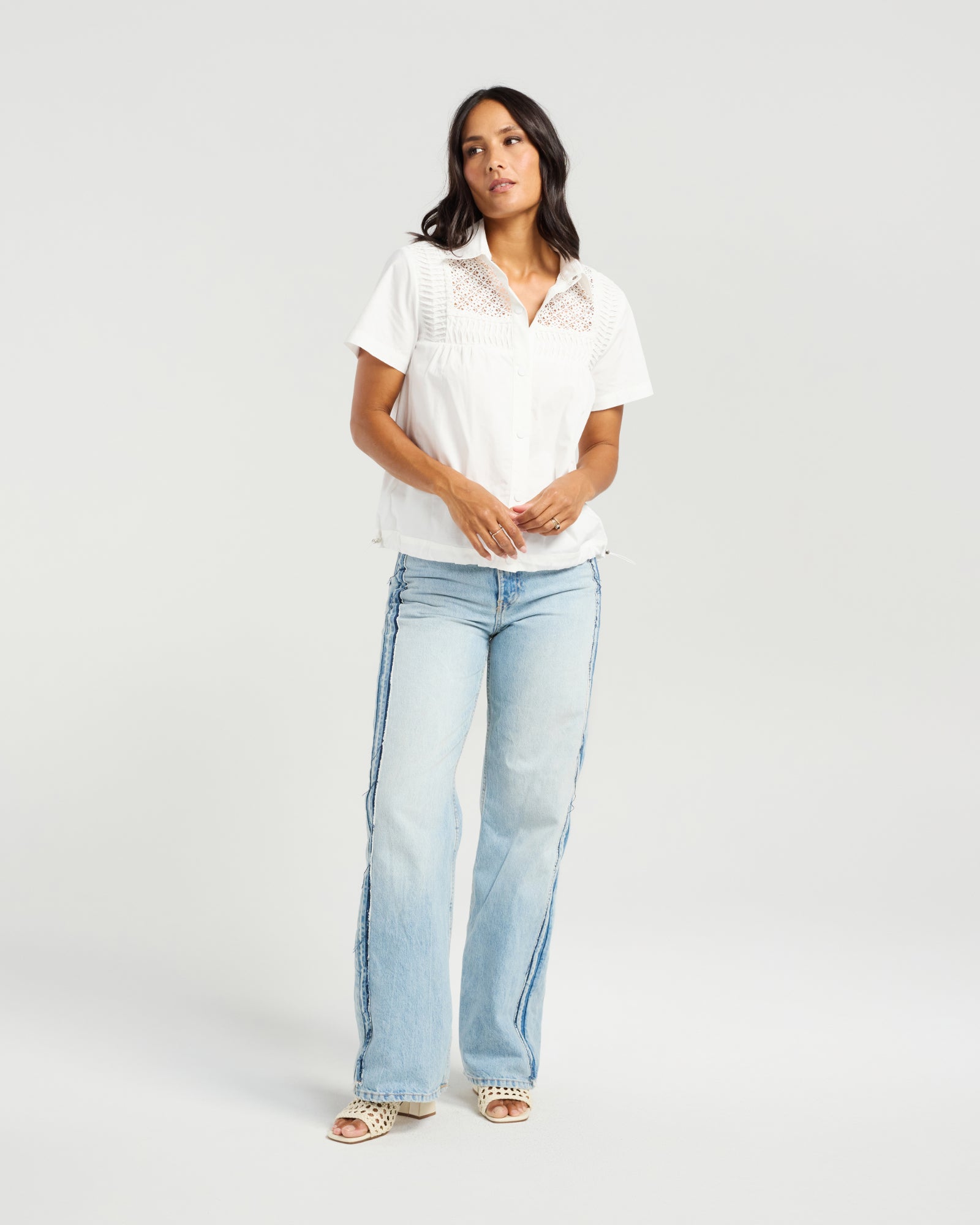 Rosa Shirt-White