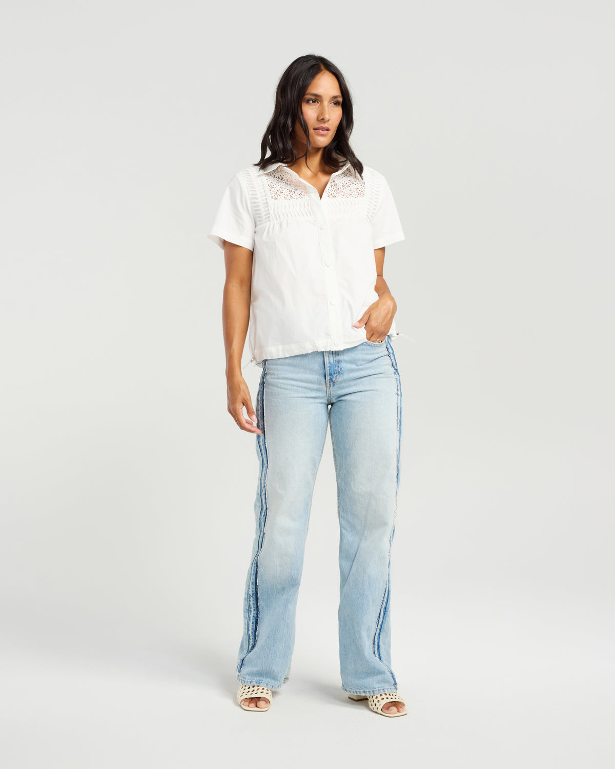 Rosa Shirt-White