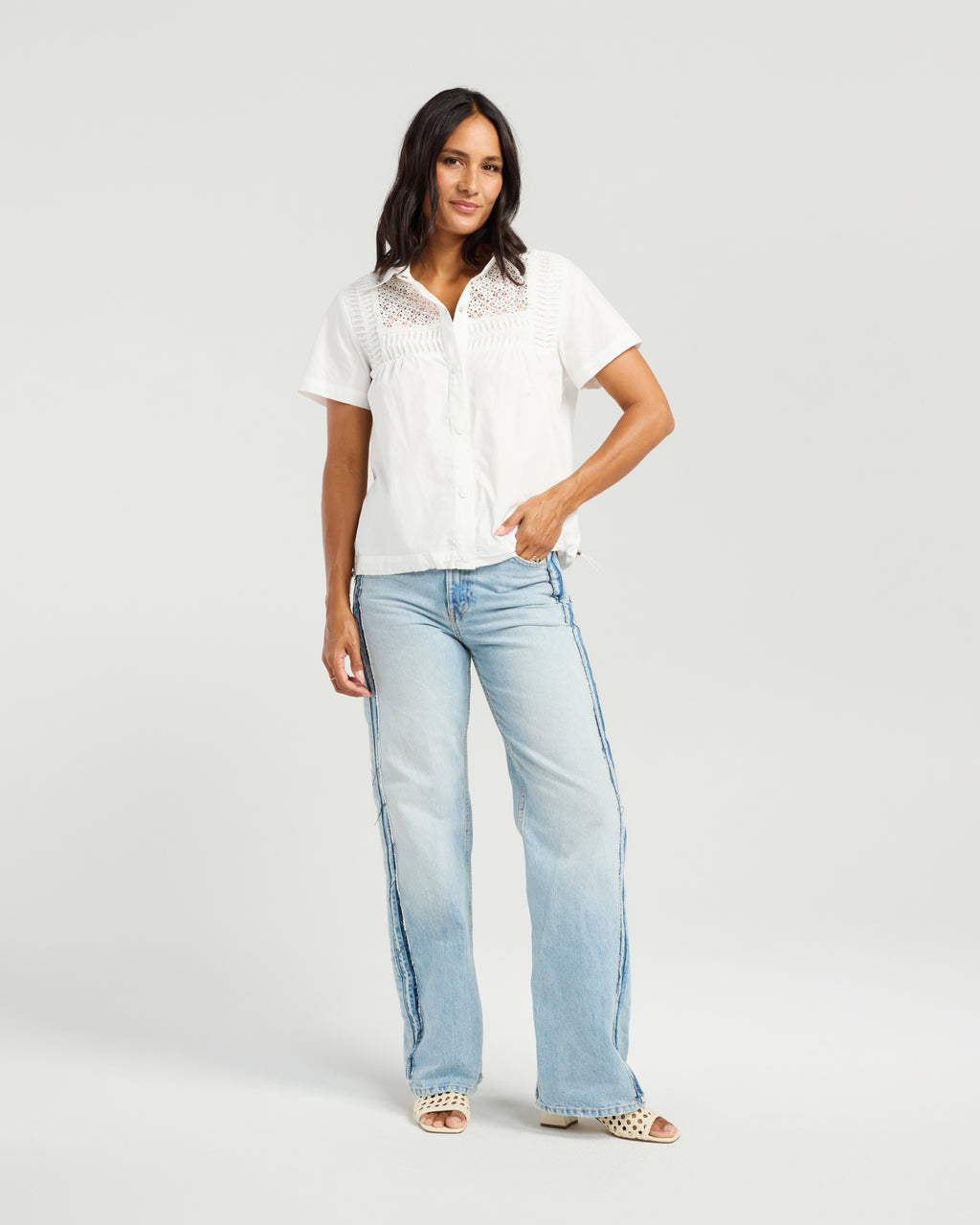 Rosa Shirt-White