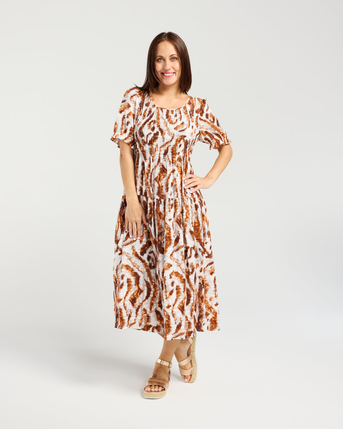 Fallon Dress-Bronze Mist