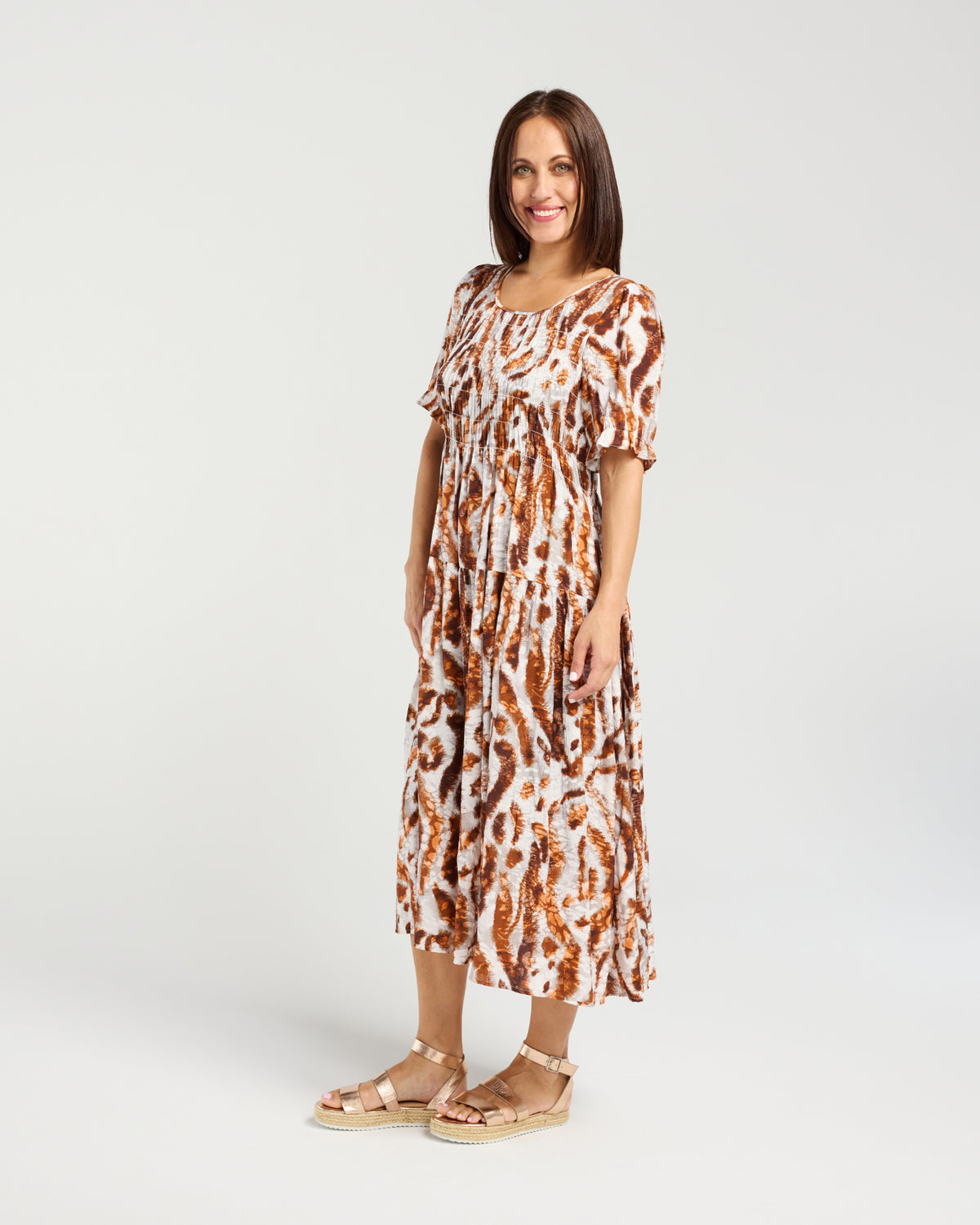 Fallon Dress-Bronze Mist