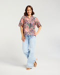 Hazel Top-Pink Paisley