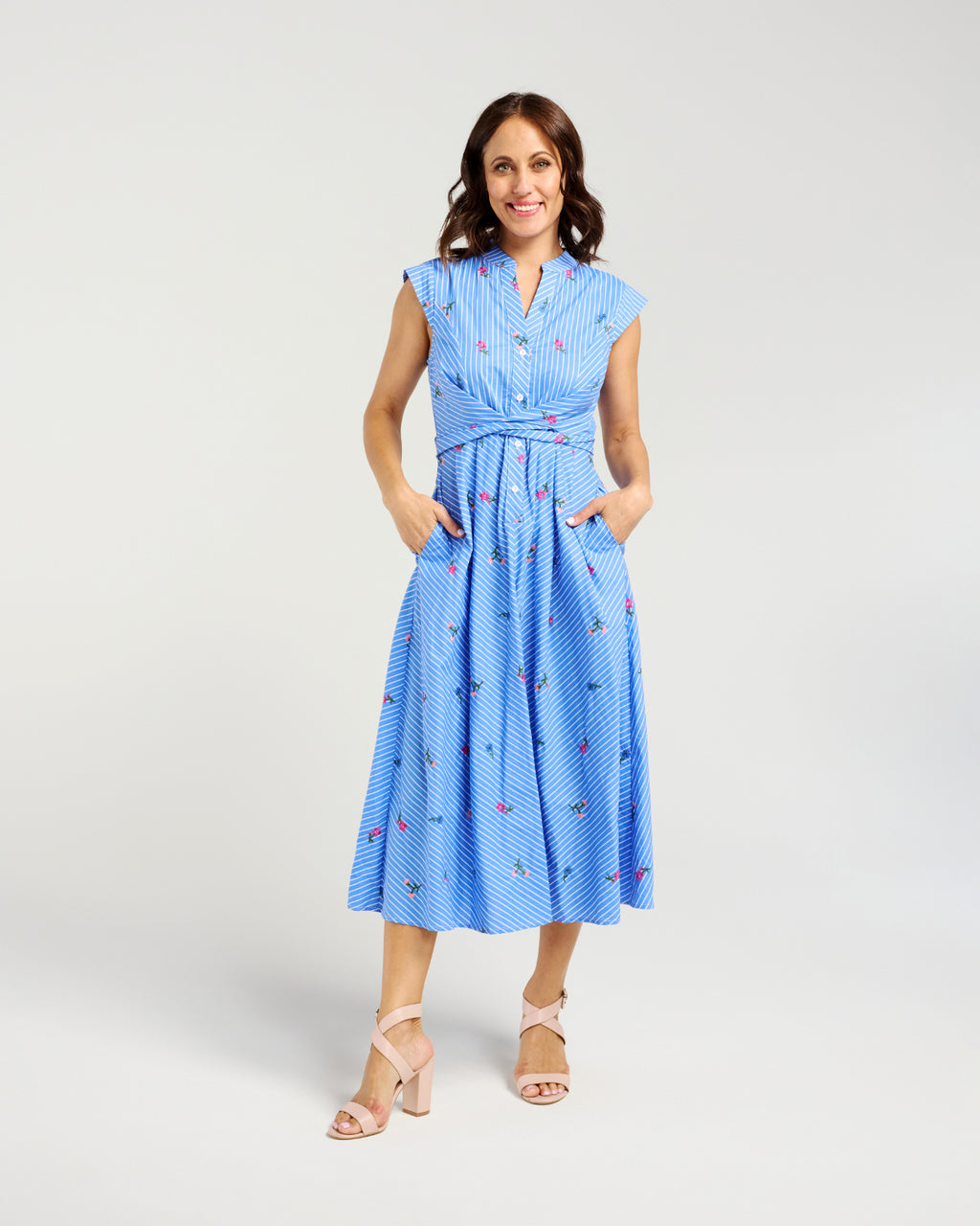 Mila Dress-Spring Stripe