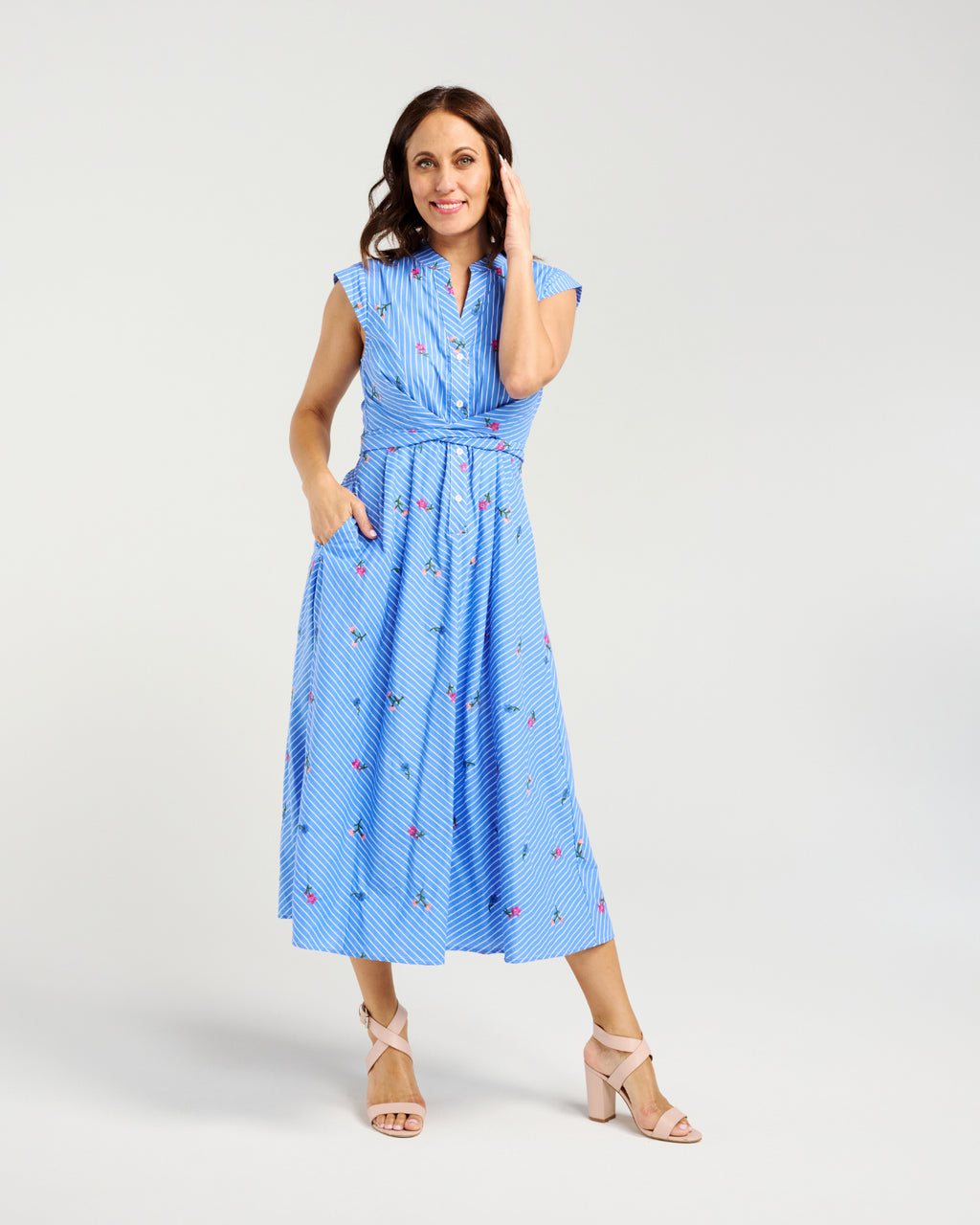 Mila Dress-Spring Stripe