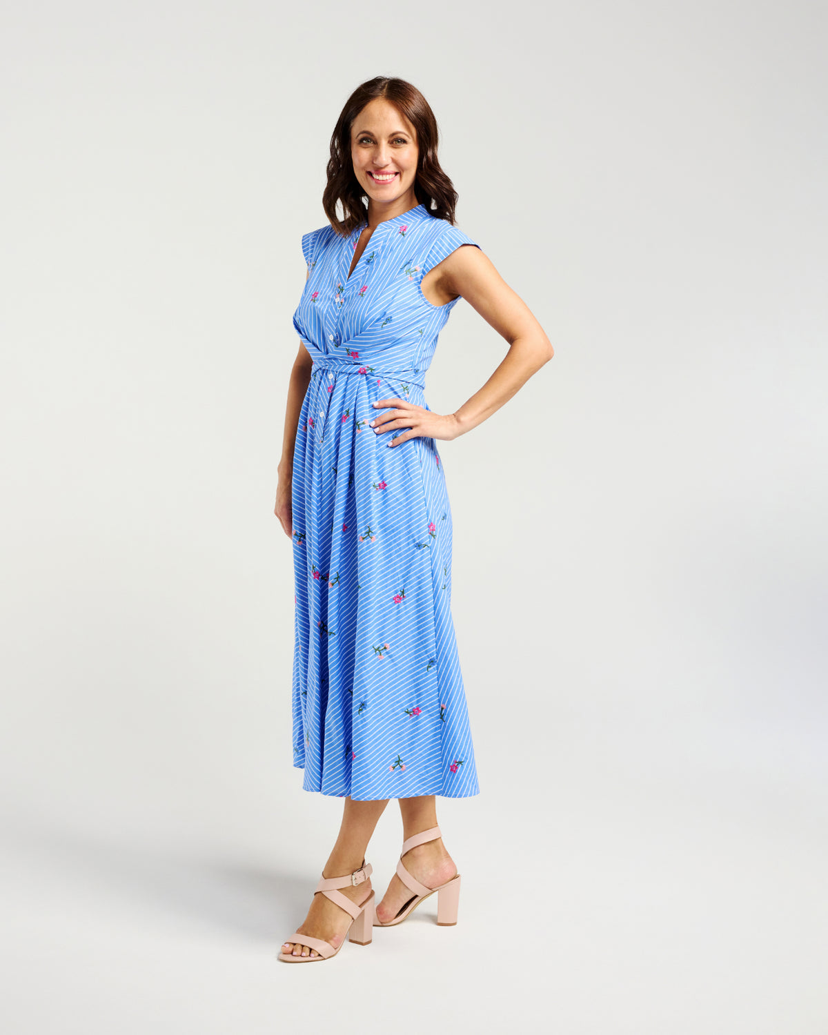 Mila Dress-Spring Stripe