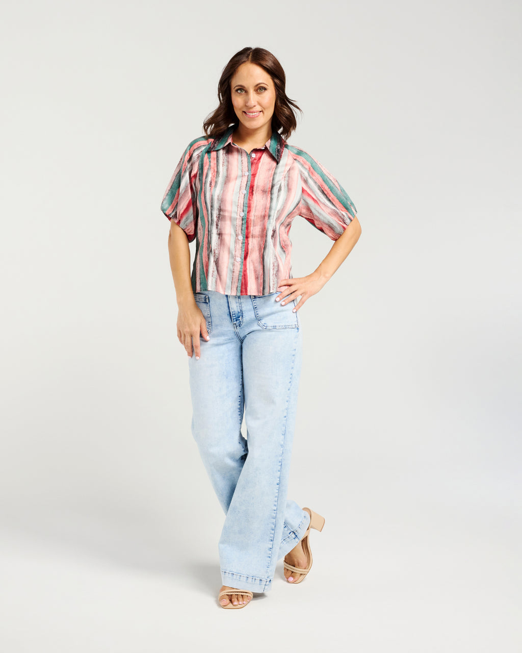 Marie Shirt-Brush Stripe