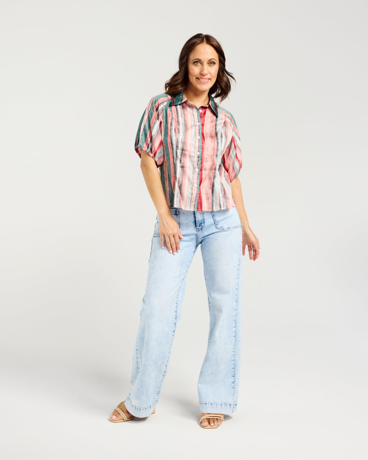 Marie Shirt-Brush Stripe