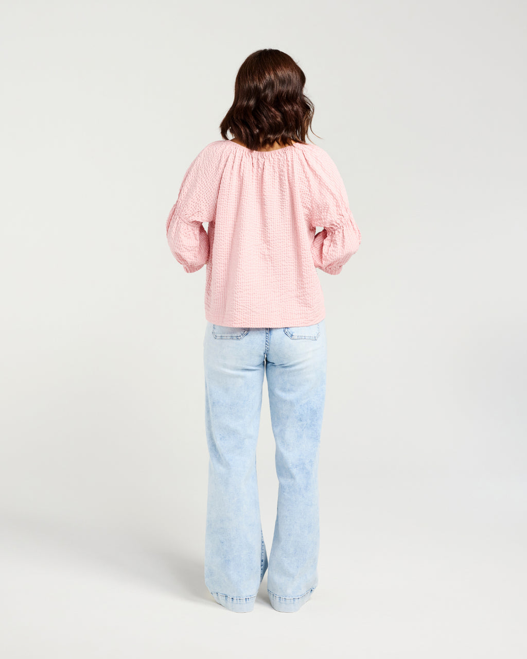 Caitlin Top-Pink Stripe