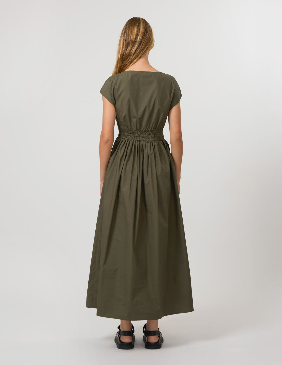 Dion Dress-Khaki