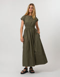 Dion Dress-Khaki