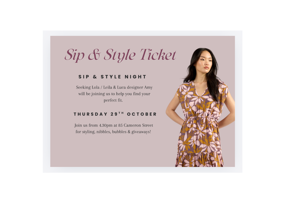 Sip & Style Ticket