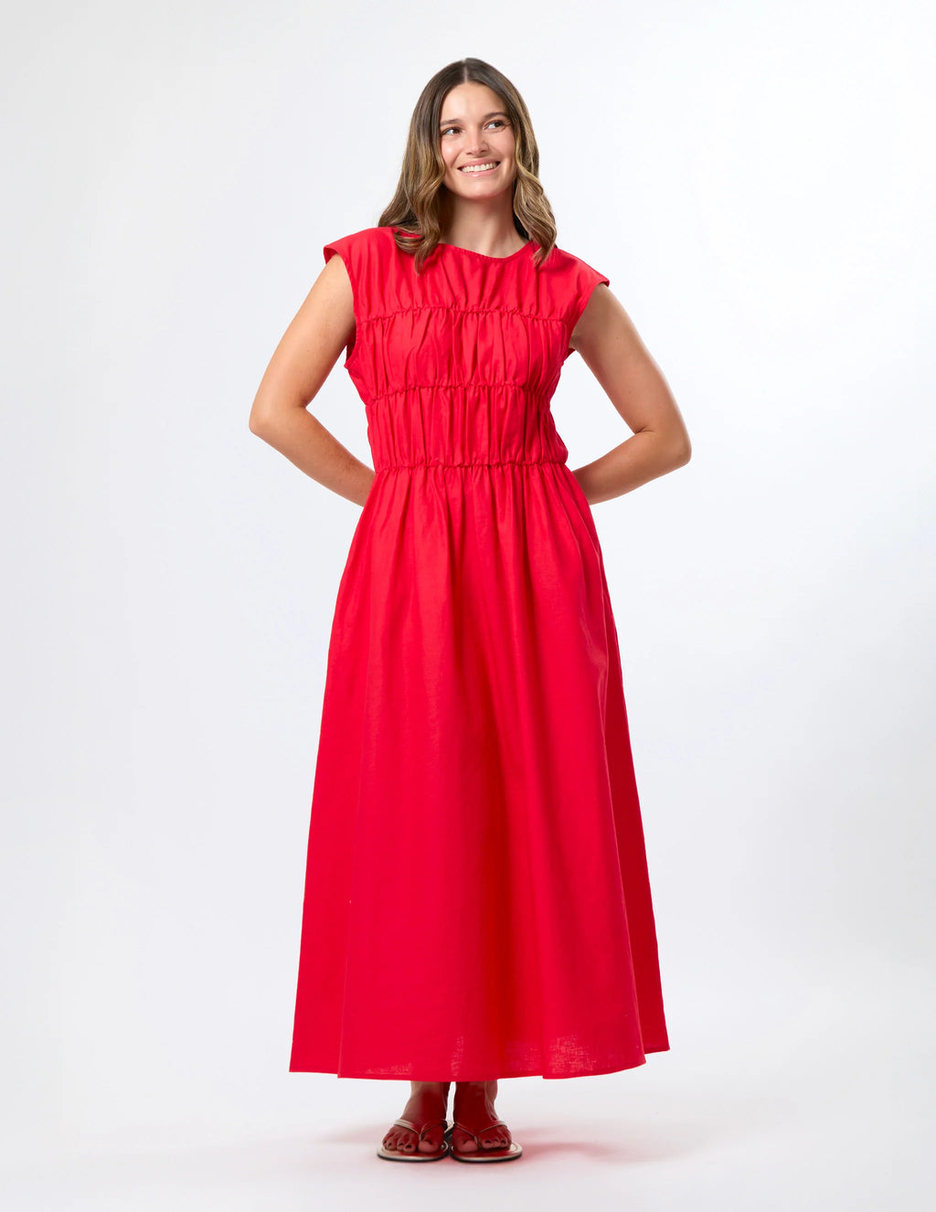 Natalie Dress- Scarlet