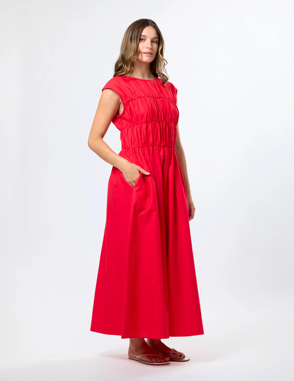 Natalie Dress- Scarlet