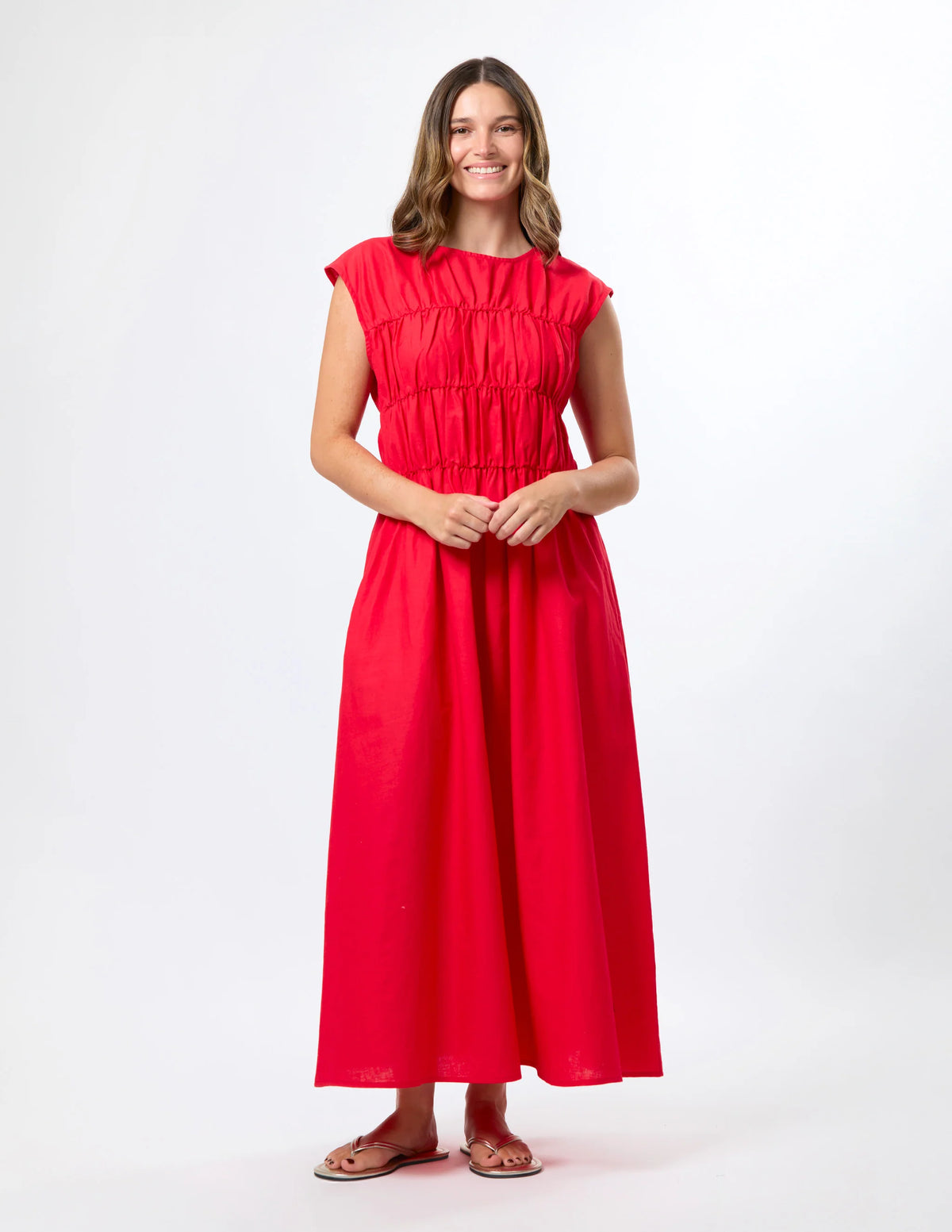Natalie Dress- Scarlet