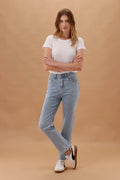 Ada Straight Leg Jean (Light Blue)