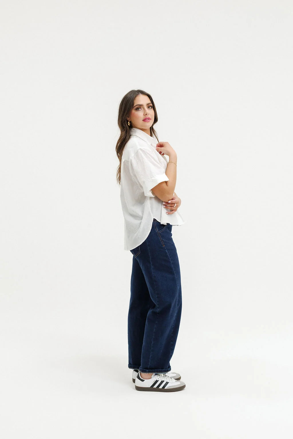 Ruby Shirt- White Flora