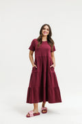 Kendall Dress- Merlot
