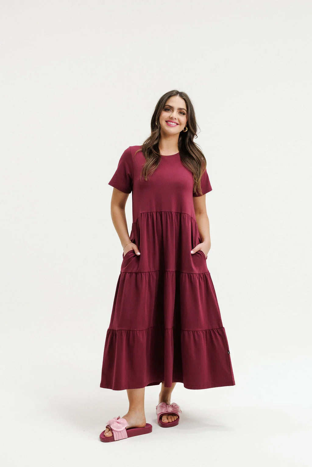 Kendall Dress- Merlot