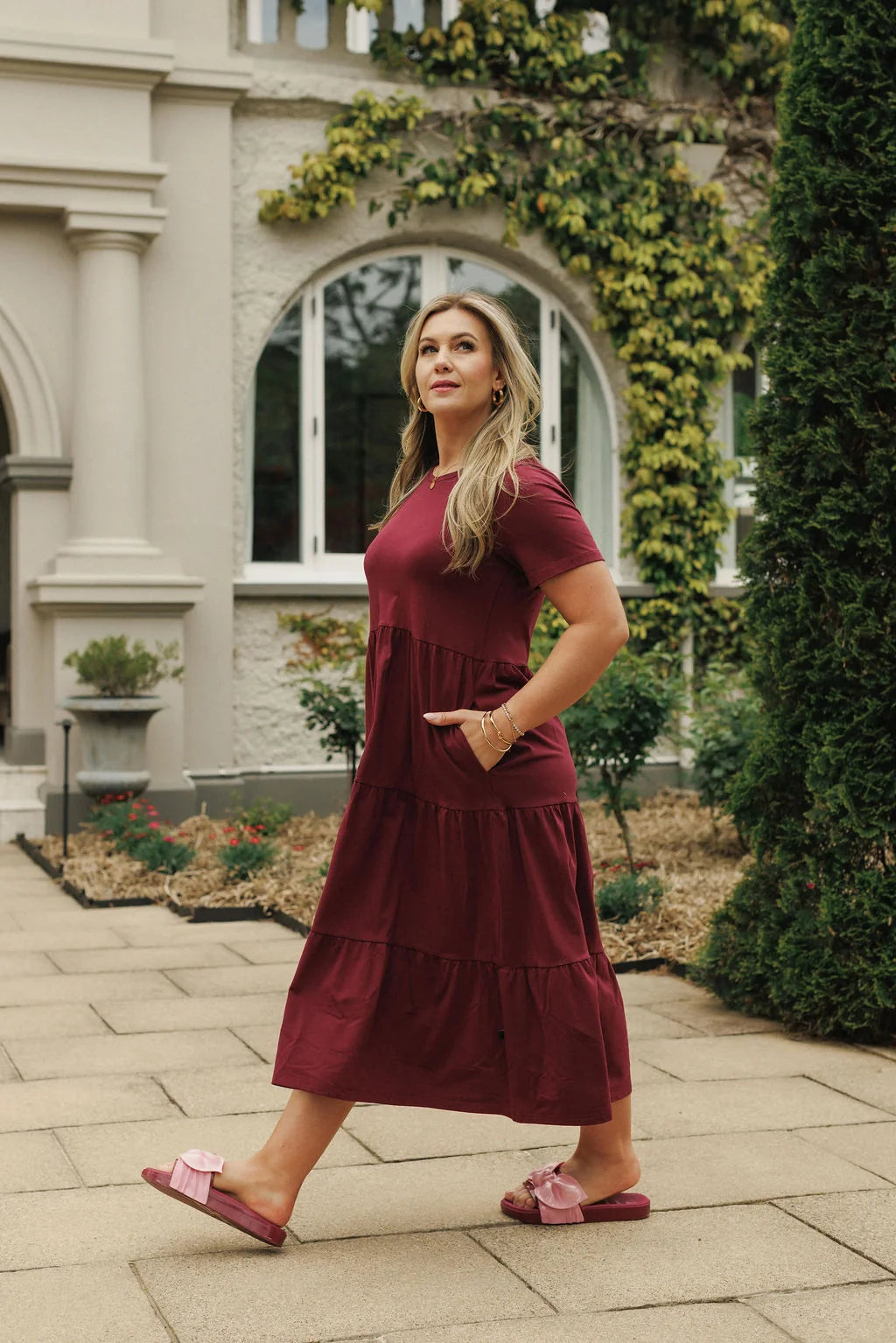 Kendall Dress- Merlot