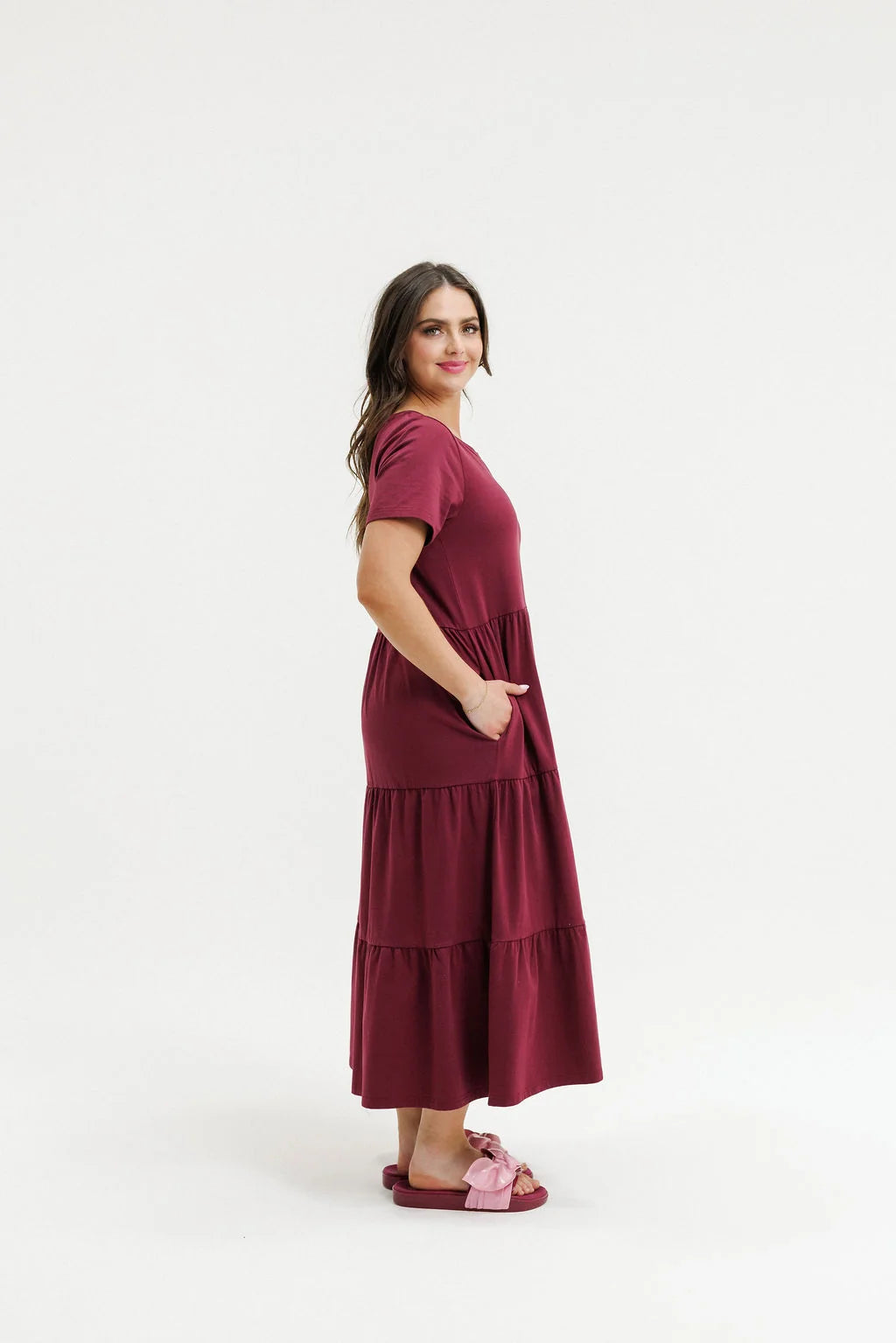 Kendall Dress- Merlot