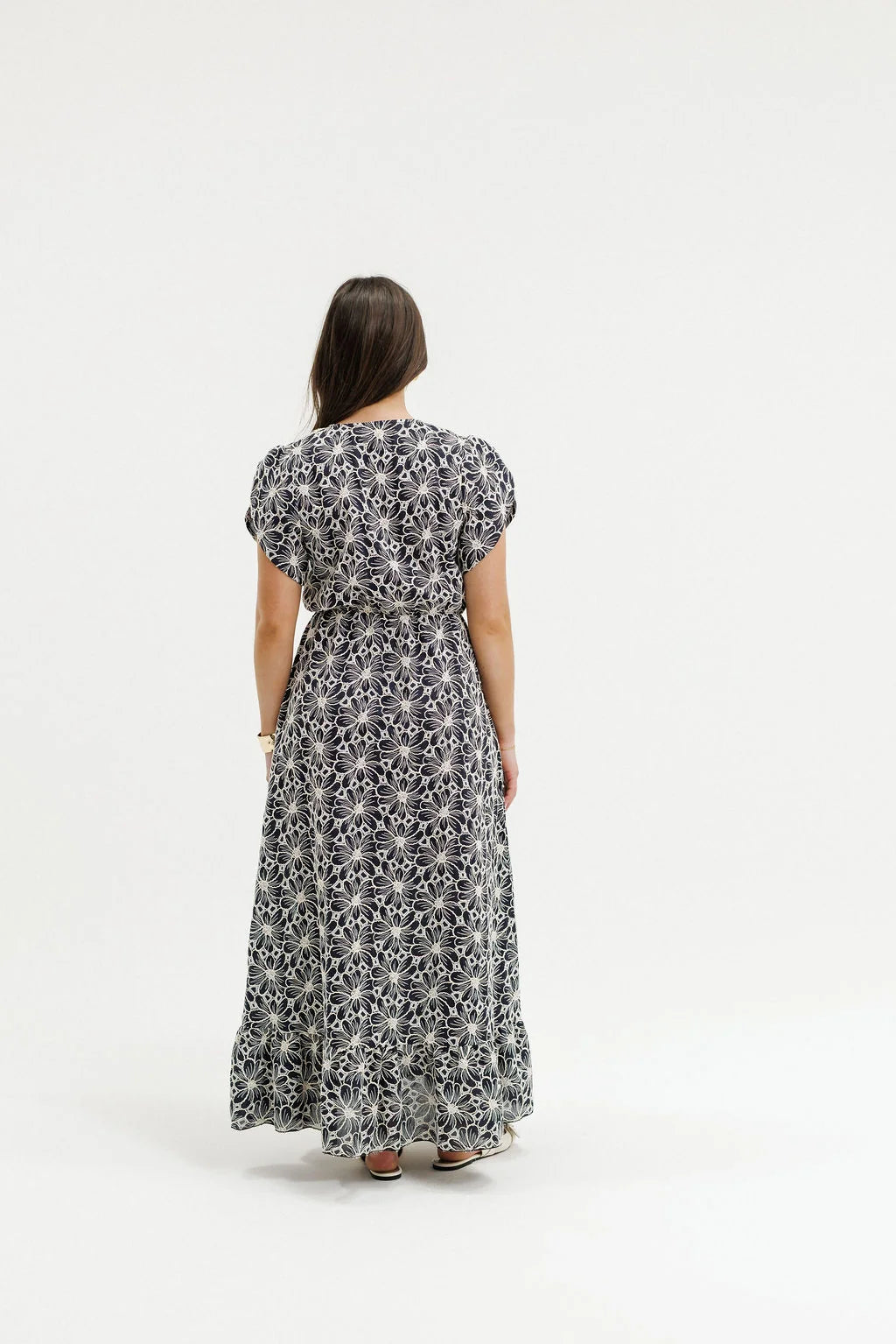 Greta Dress- Black Champagne