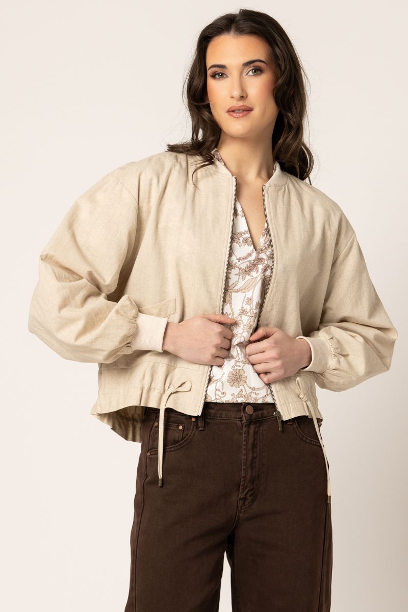 Keen Jacket- Oatmeal Linen