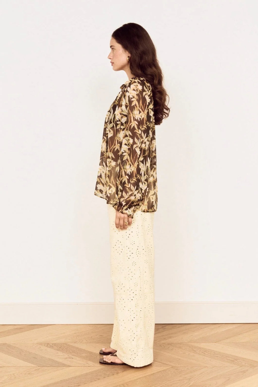 Vega Chiffion Blouse (Floral)