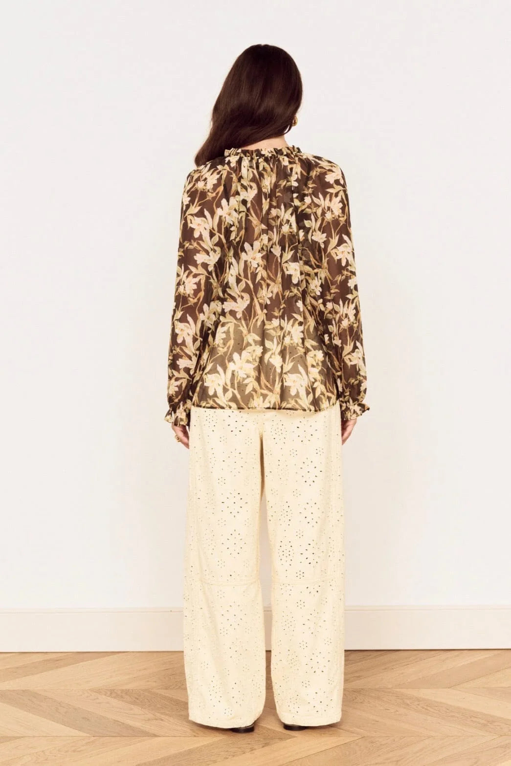 Vega Chiffion Blouse (Floral)