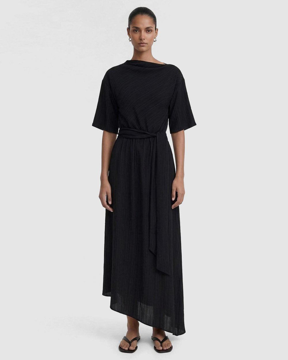 Seren Midi Dress (Black)