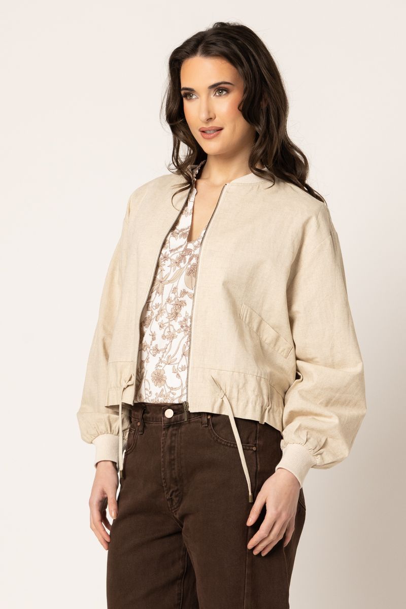 Keen Jacket- Oatmeal Linen