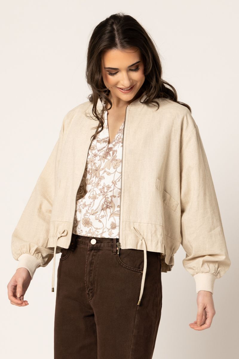 Keen Jacket- Oatmeal Linen