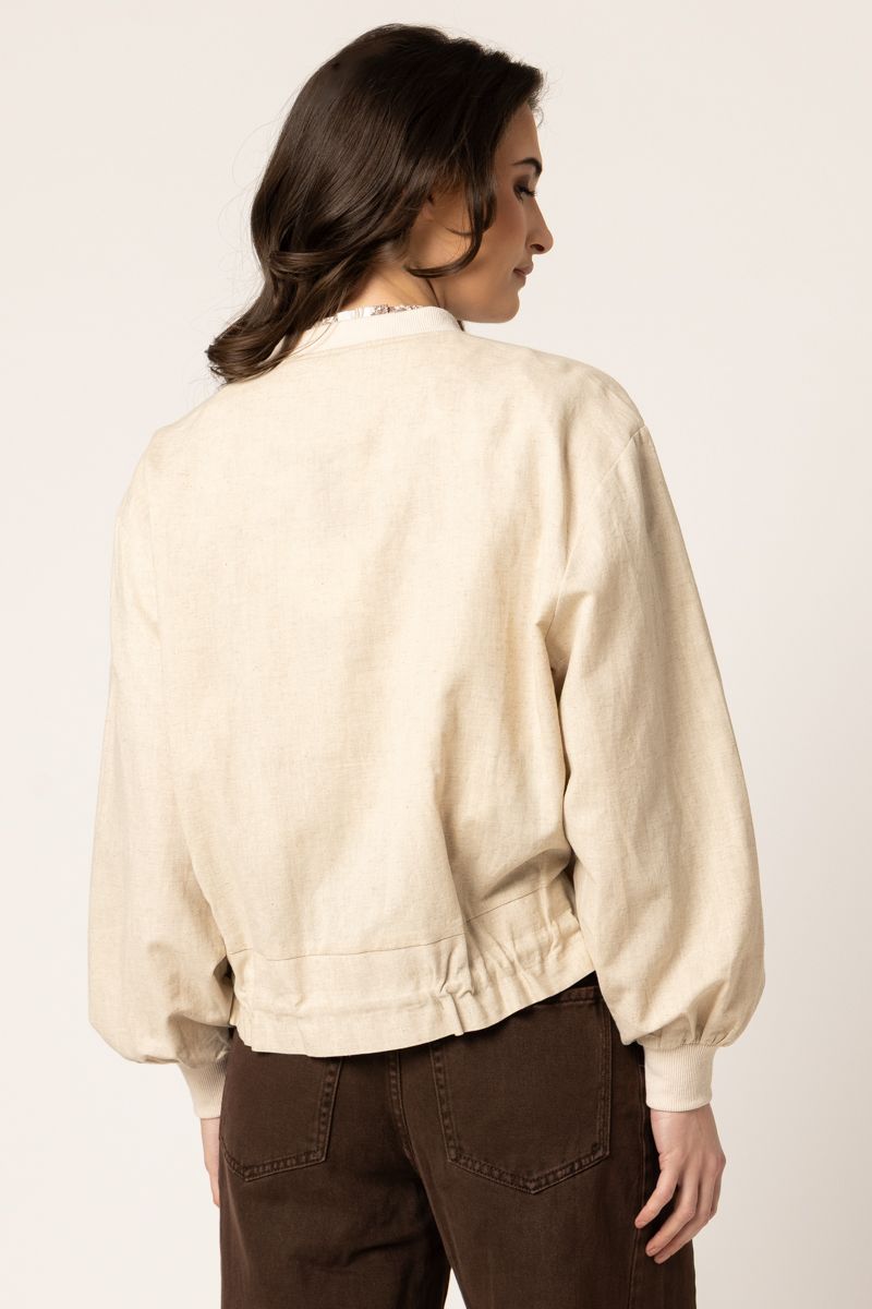 Keen Jacket- Oatmeal Linen