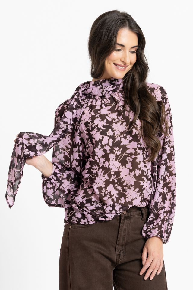 Love Note Blouse - Lilac Whisper
