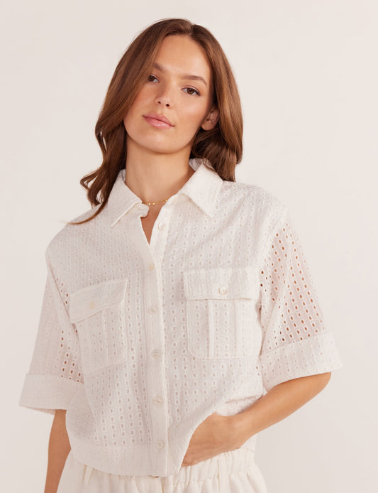 Frida Broderie | Crop Shirt