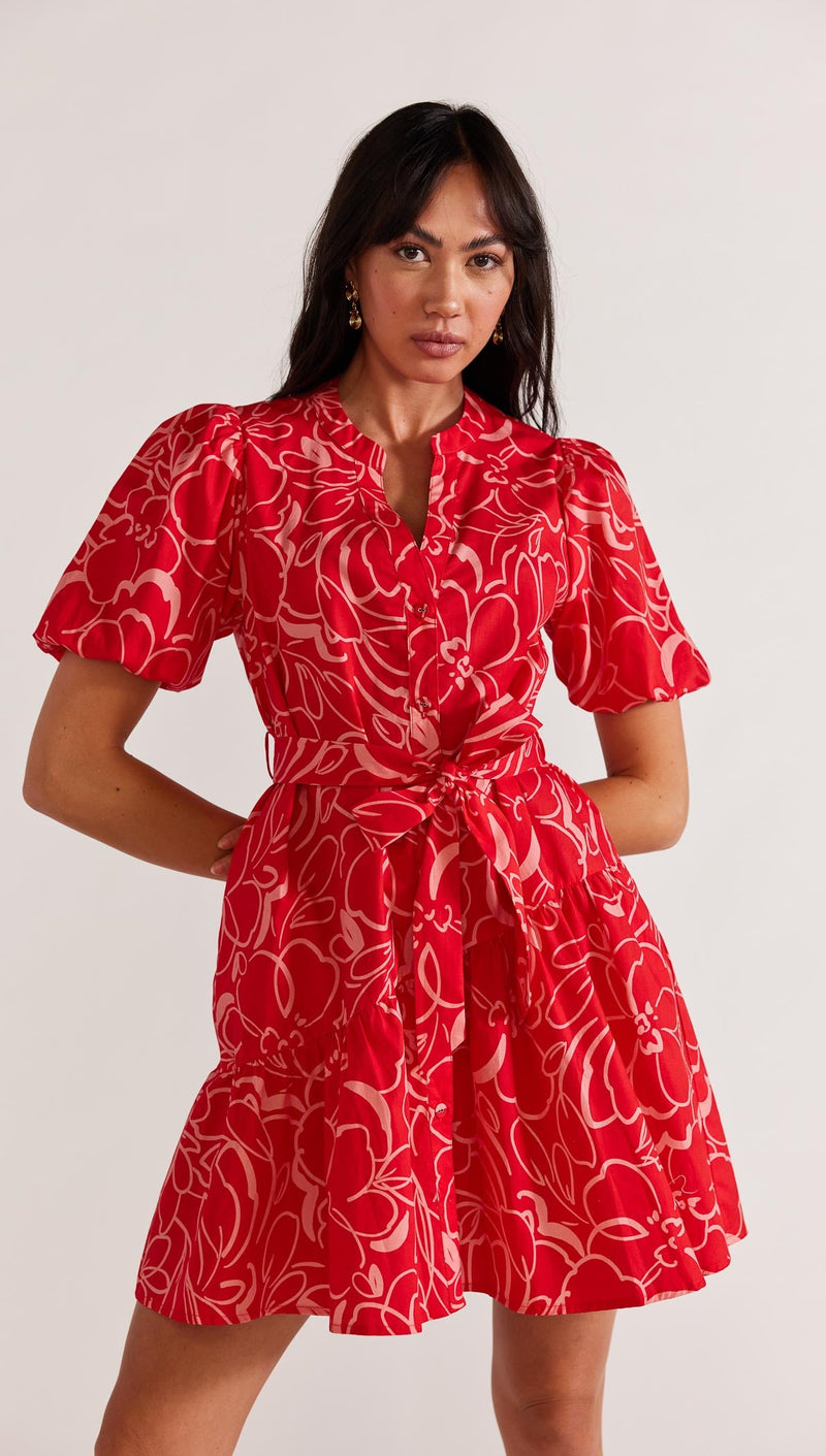 Palermo Mini Dress | Red